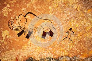 cave-painting-of-primitive-hunt-thumb25057391